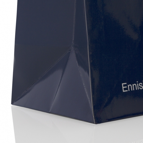 Two Colour Printed Luxury Gloss Paper Bags With Rope Handles - Ref. S.D Kells Two Colour Printed Luxury Gloss Paper Bags With Rope Handles - Ref. S.D Kells