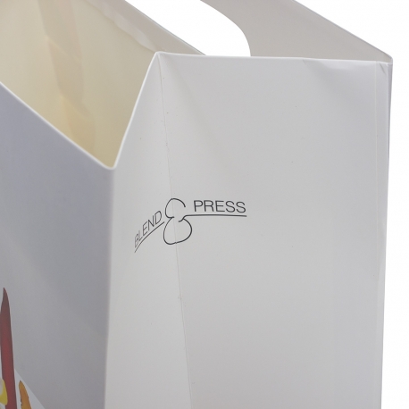 Die cut handle luxury paper bag Ref Blend&Press Die cut handle luxury paper bag Ref Blend&Press