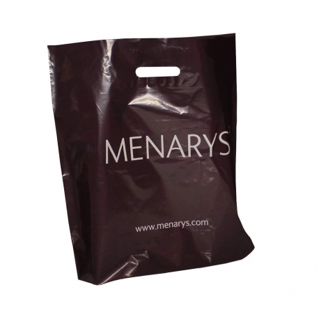 LDPE Polythene Patch Handle Carrier Bags LDPE Polythene Patch Handle Carrier Bags