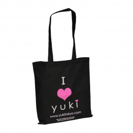 Printed Cotton Bags - Black Eco Bags - Ref. Yuki