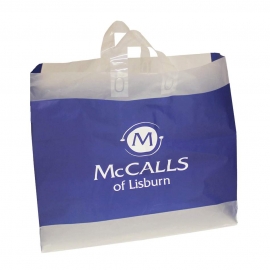 Printed Large HDPE Flexi Loop Bags – Ref. McCalls Frosted