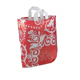 Printed Reusable LDPE Flexi Loop Bags - Ref. M&S