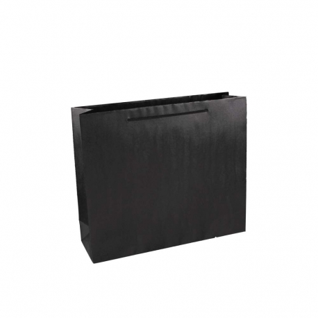 Black Kraft Rope Handle Carrier Bags