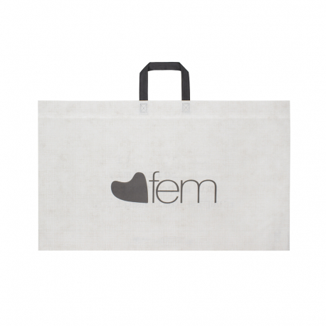 Flat Handle Non-Woven Polypropylene Bag - Ref. Boutique Woman Flat Handle Non-Woven Polypropylene Bag - Ref. Boutique Woman