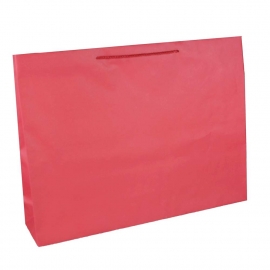 Recycled Red Paper Bags With Rope Handles