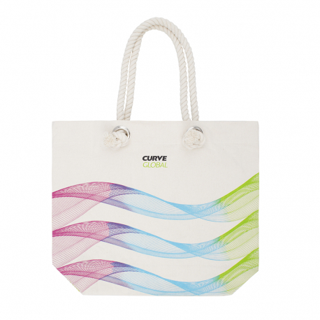 Printed Eco-Friendly Cotton Bags Ref Curve Global