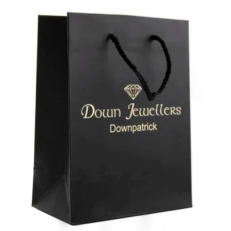 Down Jewellers Luxury Card Paper Carrier Bags Down Jewellers Luxury Card Paper Carrier Bags