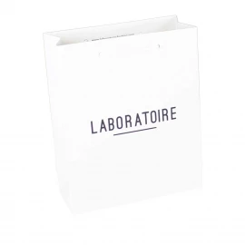 Medium Printed Luxury Matt Paper Bags With Rope Handles - Ref. Laboratoire