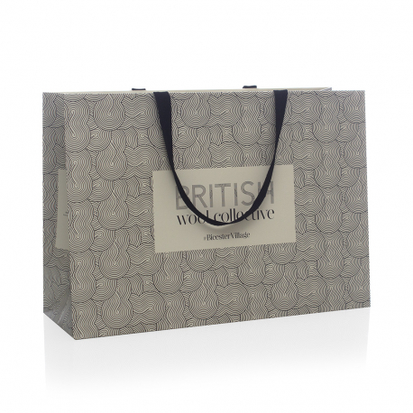 Luxury Ribbon Handle Paper Bags ref British Wool Collective