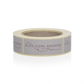 Bespoke Printed Stickers for Branded Packaging Ref Alex Gore