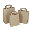 Brown Kraft Flat Handle Carrier Bags Group 