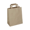 Brown Kraft Flat Handle Carrier Bags