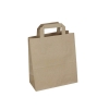 Brown Kraft Flat Handle Carrier Bags