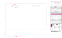 Preview of Die Cut Plastic Bag Artwork Template