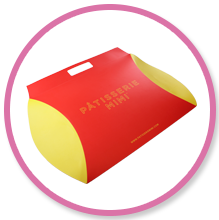 Large Printed Pillow Boxes - Ref Patisserie Mimi