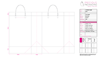 Preview of Rigid Handle Plastic Bag Artwork Template