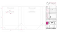 Preview of Die Cut Handle Paper Bag Artwork Template