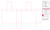 Preview of Rope Handle Paper Bags Artwork Template