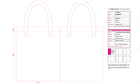 Preview of Cotton Bag Artwork Template