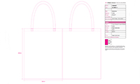 Preview of Digital Sublimation Bags Artwork Template