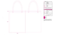 Preview of Heat Transfer Bag Artwork Template