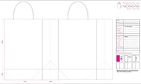 Preview of Twisted Handle Paper Bags Artwork Template