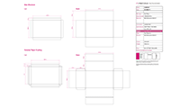 Preview of Click Here to open Two Piece Bespoke Box Artwork Template